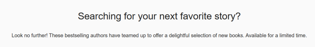 Great Fiction — BookFunnel promo